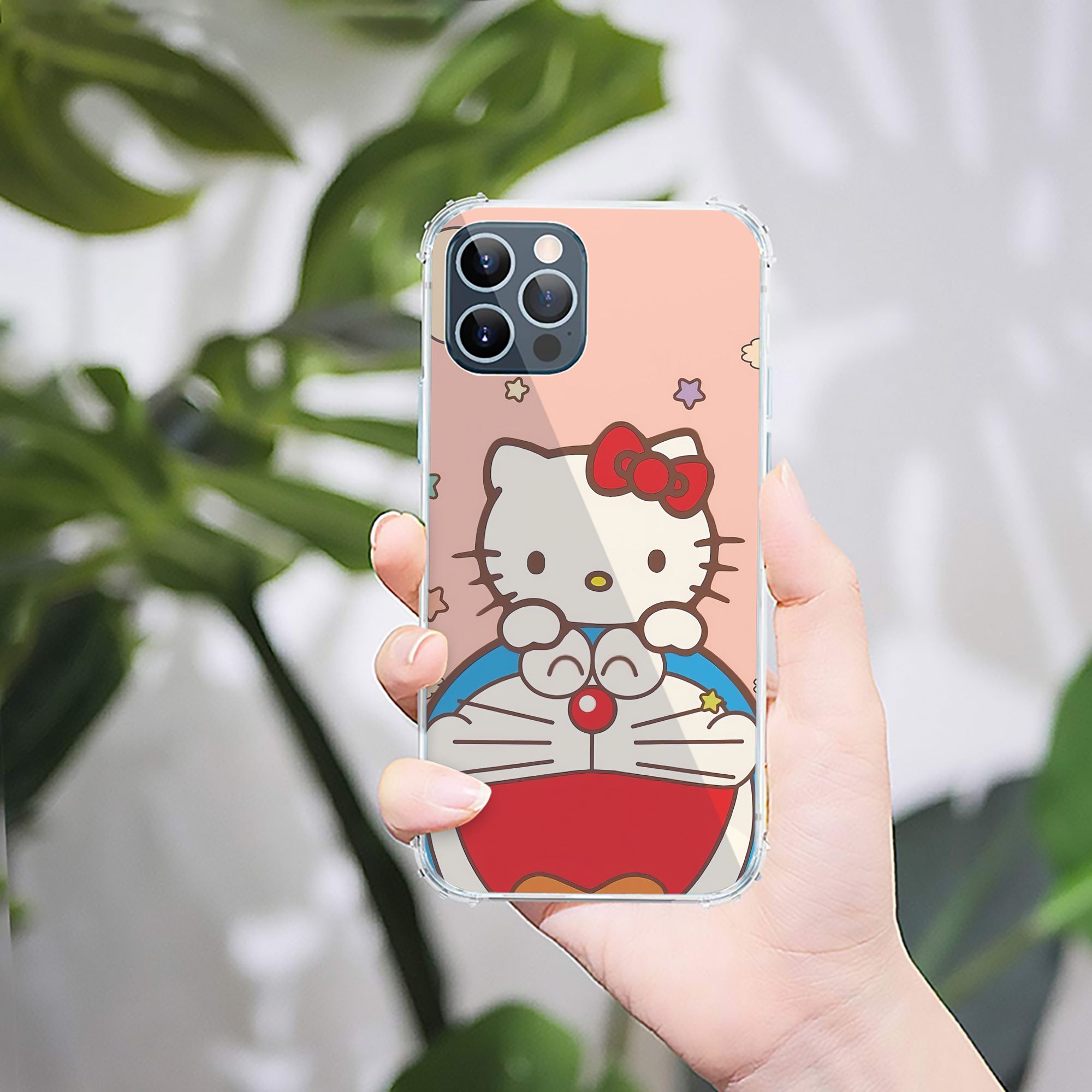 （画像用） ドラえもん Doraemon 【iPhone 12シリーズ対応】透明スマホケース（クリアソフトケース）